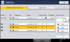 Illustrasjon av betjeningspanel