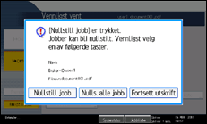 Illustrasjon av betjeningspanel