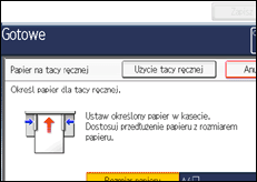Ilustracja ekranu panela operacyjnego