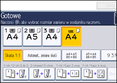Ilustracja ekranu panela operacyjnego
