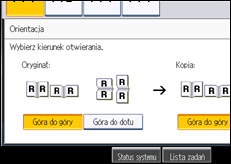 Ilustracja ekranu panela operacyjnego