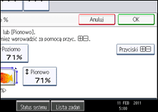 Ilustracja ekranu panela operacyjnego