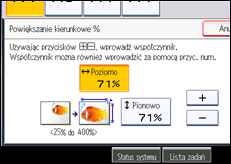 Ilustracja ekranu panela operacyjnego