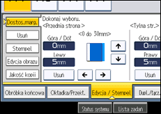 Ilustracja ekranu panela operacyjnego