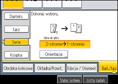 Ilustracja ekranu panela operacyjnego