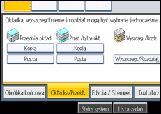 Ilustracja ekranu panela operacyjnego