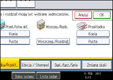 Ilustracja ekranu panela operacyjnego