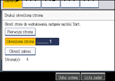 Ilustracja ekranu panela operacyjnego