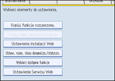 ilustracja ekranu panela operacyjnego