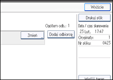 Ilustracja ekranu panela operacyjnego