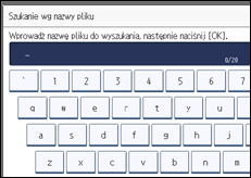 Ilustracja ekranu panela operacyjnego