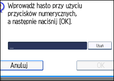 Ilustracja ekranu panela operacyjnego