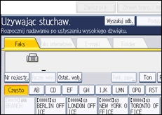 Ilustracja ekranu panela operacyjnego