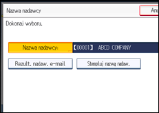 Ilustracja ekranu panela operacyjnego