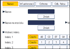 Ilustracja ekranu panela operacyjnego