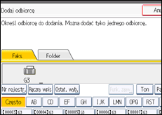 Ilustracja ekranu panela operacyjnego