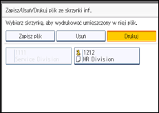 Ilustracja ekranu panela operacyjnego