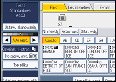 Ilustracja ekranu panela operacyjnego