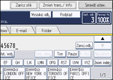 Ilustracja ekranu panela operacyjnego