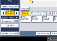 Ilustracja ekranu panela operacyjnego