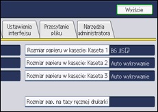 Ilustracja ekranu panela operacyjnego