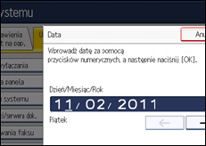 Ilustracja ekranu panela operacyjnego