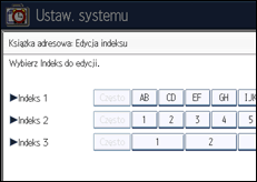 Ilustracja ekranu panela operacyjnego