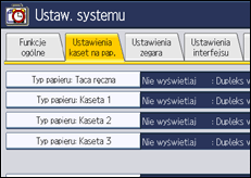 Ilustracja ekranu panela operacyjnego