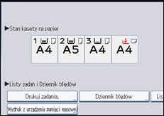Ilustracja ekranu panela operacyjnego