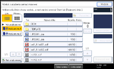 Ilustracja ekranu panela operacyjnego