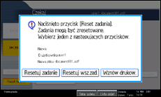 Ilustracja ekranu panela operacyjnego