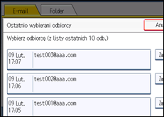Ilustracja ekranu panela operacyjnego