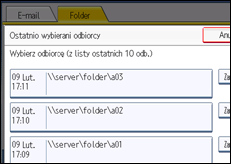 Ilustracja ekranu panela operacyjnego
