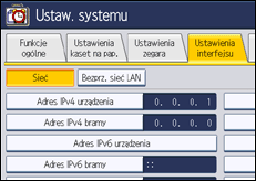 Ilustracja ekranu panela operacyjnego