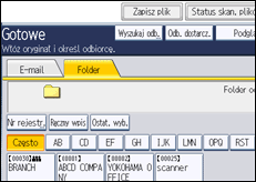 Ilustracja ekranu panela operacyjnego
