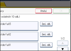 Ilustracja ekranu panela operacyjnego