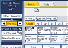 Ilustracja ekranu panela operacyjnego