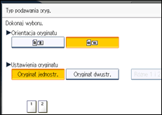 Ilustracja ekranu panela operacyjnego
