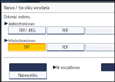 Ilustracja ekranu panela operacyjnego