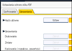 Ilustracja ekranu panela operacyjnego