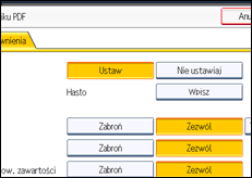 Ilustracja ekranu panela operacyjnego