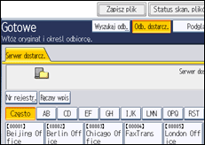Ilustracja ekranu panela operacyjnego