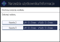 Ilustracja ekranu panela operacyjnego
