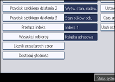 Ilustracja ekranu panela operacyjnego