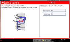 Ilustracja ekranu panela operacyjnego