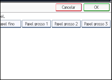 Ilustração do ecrã do painel de operação