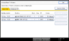 Ilustração do ecrã do painel de operação
