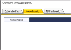 Ilustração do ecrã do painel de operação