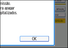 Ilustração do ecrã do painel de operação
