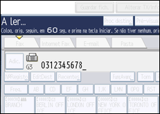 Ilustração do ecrã do painel de operação